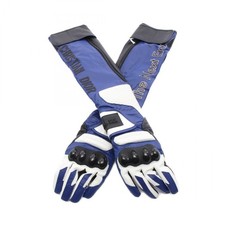 Christian Dior Long Gloves 25GLO750G900529S leather Blue Black S Used Women CD