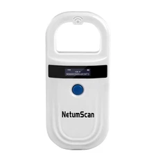 Pet Microchip Reader 256 Data Storage Scanner Rechargeable OLED Display