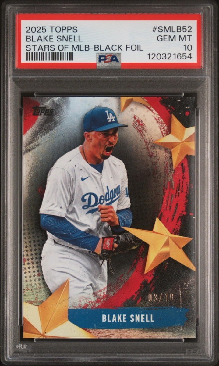 2025 Topps Series 2 Stars of MLB Dodgers Blake Snell Black Foil