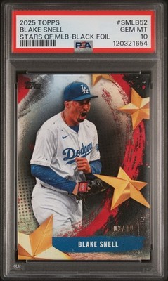 2025 Topps Series 2 Stars of MLB Dodgers Blake Snell Black Foil