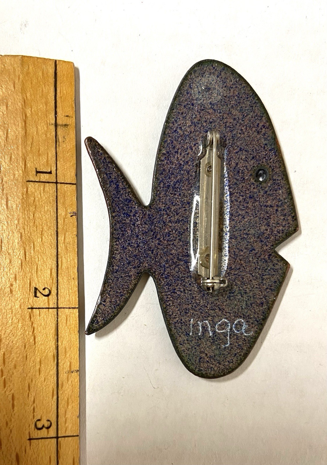 5 pcs. Wholesale Lot-Enamel on Copper Lg. Nautical PIN-ARTISAN Made-Inga Enamels