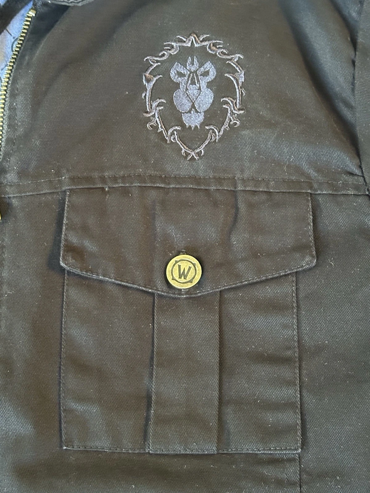 Jinx-World Of Warcraft Alliance Men’s Transition Jacket, Black Medium - product detail image 8