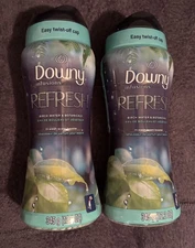 Downy Infusions Scent Booster Beads Refresh BIRCH WATER BOTANICALS 12.2  oz x2