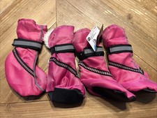 4pcs/set Waterproof Winter Warm Pet Dog Shoes Anti-slip Rain Snow Boots Puppy