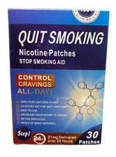 Quit Smoking 21mg Patches Step 1 Stop Smoking Aid 30 Count Nicotine Patches