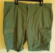 Red Head Men's SIZE 40 Cargo Shorts Olive Green Pockets 100 Cotton