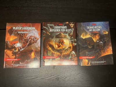 Dungeons Dragons Spieler Buchset DnD Spielerhandbuch Konvolut Tasha Xanathar