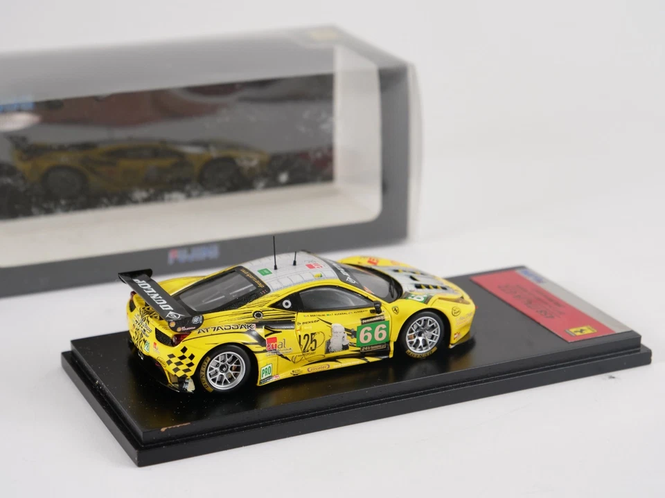 Fujimi 1/43 Ferrari 458 Italia gt2 2013 24 heures du Mans JMW Motorsport #66 - Photo 2/4