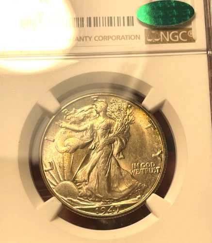 (#102369) Walking Liberty Half:  1947 D  NGC MS 65 CAC   (see video!)