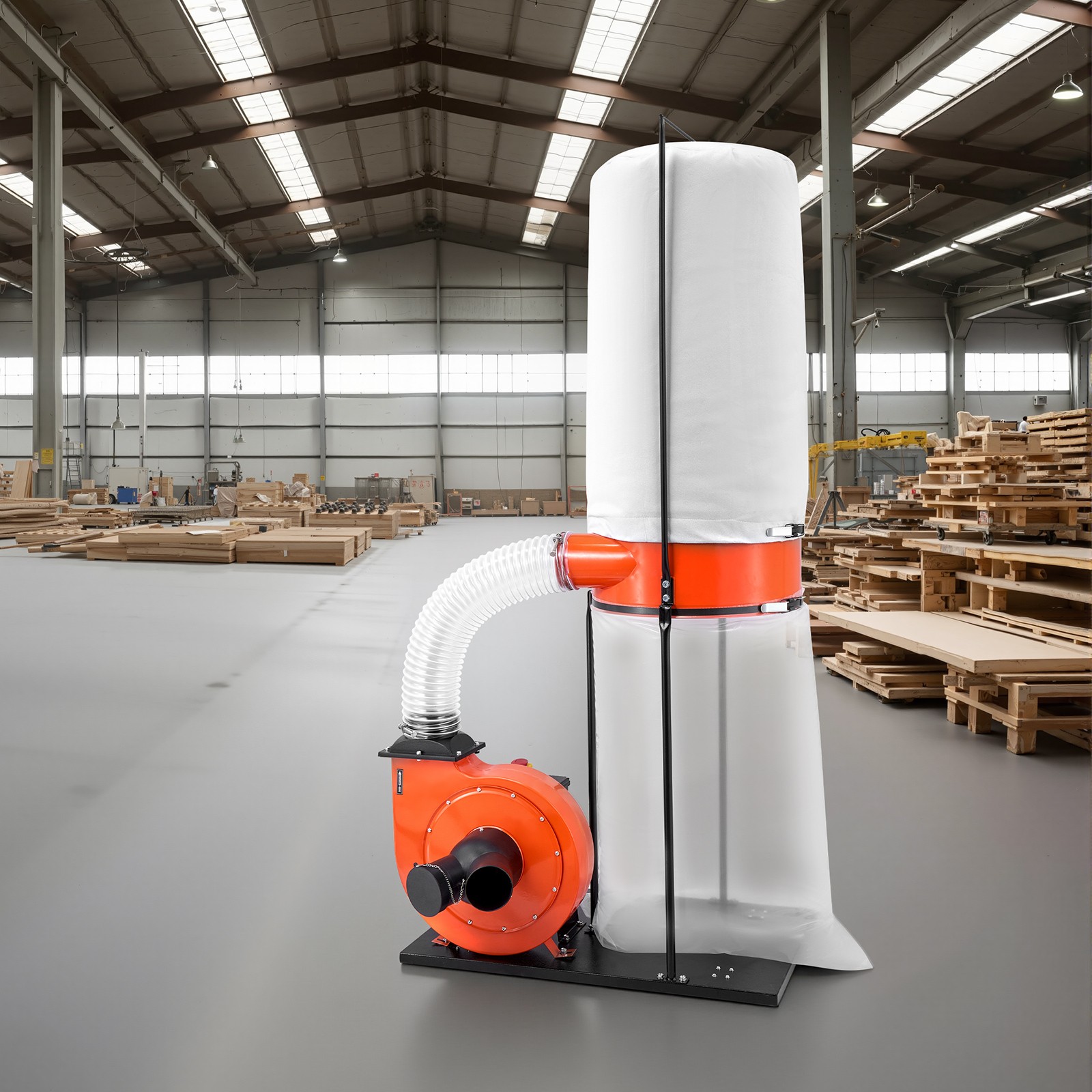 VEVOR Dust Collector 1100 CFM 2.5 Micron Vortex Cone Dust Collector with 1.5HP