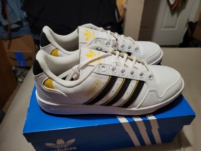 Adidas NY 90 STRIPES Size 8 1/2 US Men's White Black Yellow Style Code H03096