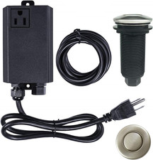 Garbage Disposal Air Switch Kit Stainless Steel Sink Top Button On Off