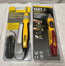 Probador de voltaje sin contacto Klein NCVT-2P y probador de continuidad Sperry CT6101 NUEVO