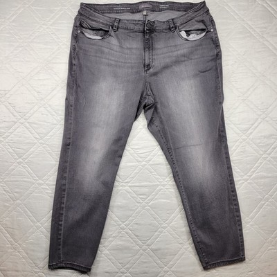DL1961 Florence Ankle Mid Rise Instasculpt Skinny dark gray jeans size 22W