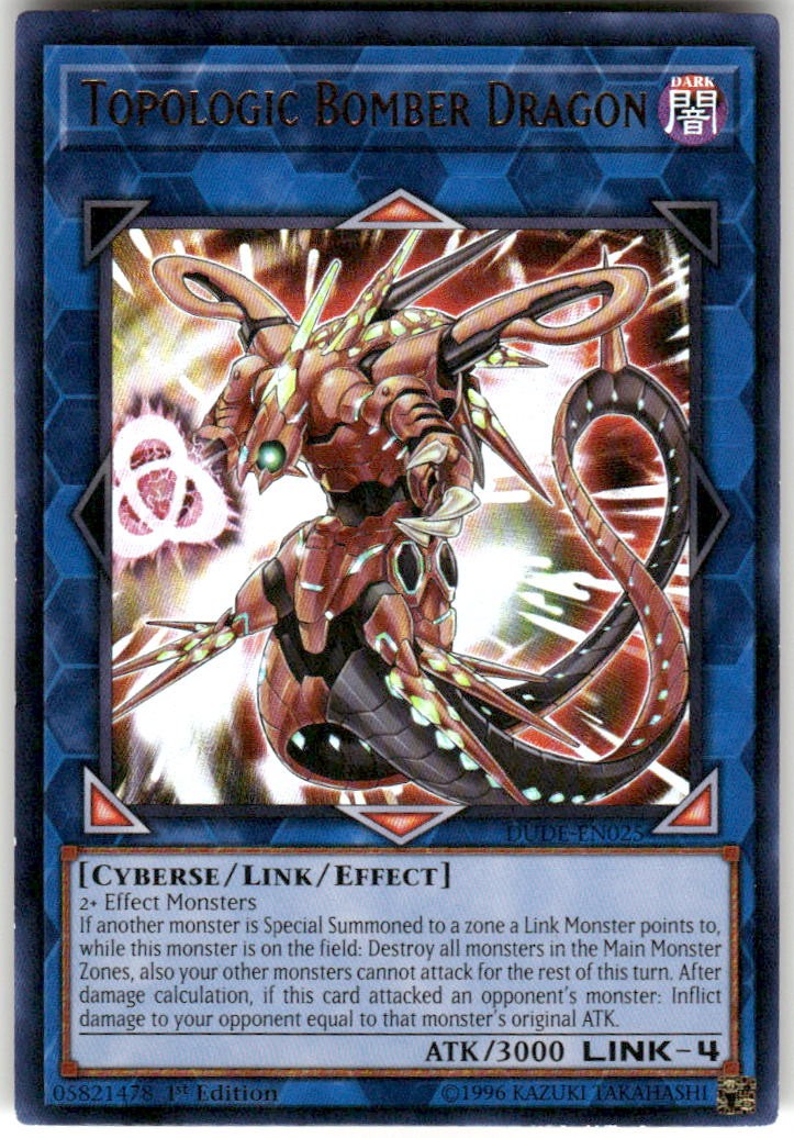 Topologic Bomber Dragon DUDE-EN025 Duel Devastator Yu-Gi-Oh 1st Ed MP