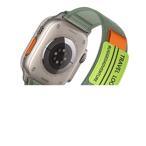 Nylonowa bransoletka sportowa do Apple Watch 1–10 SE Ultra – zapięcie na rzep, oddychająca - Zdjęcie 22 z 28