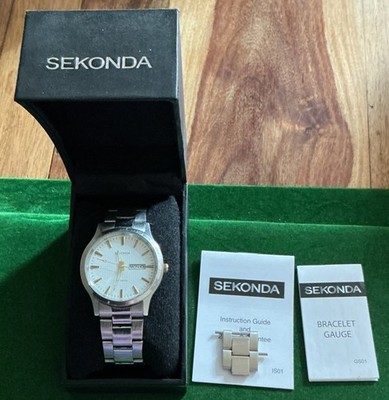 Men s Sekonda Quartz Watch Model No 1027 Ckx In Box Extra Links Guides Etc Nice 
