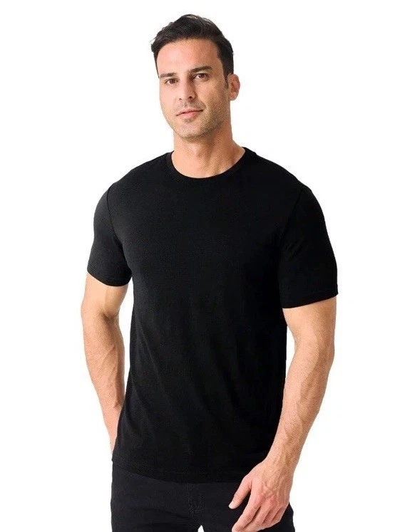 Merino Protect Shirt Mens L Black Lightweight Wool Crewneck T-Shirt Baselayer
Opens in a new window