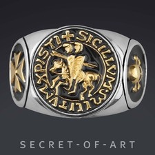 Knights Templar Ring Silver
