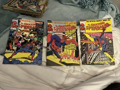 Official Marvel Index - Amazing Spiderman  - Lot Of 3 - #4 , 5 , 6