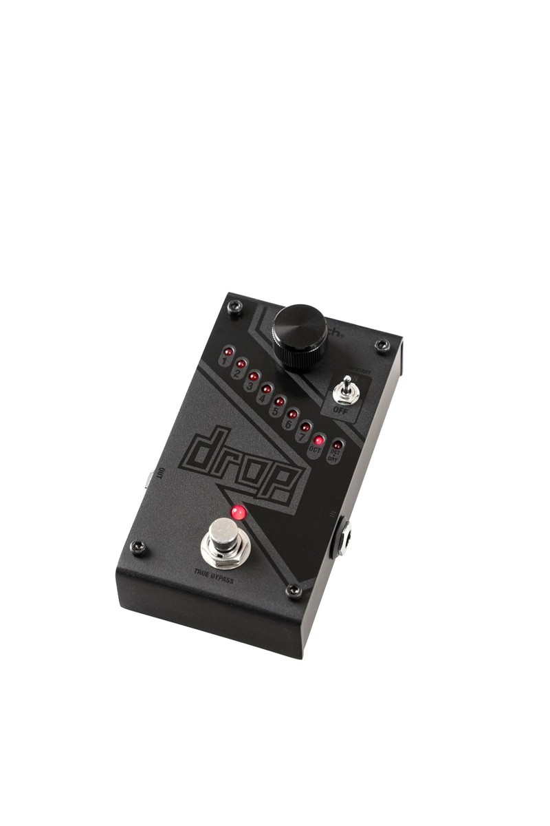 Digitech DROPBK The Drop Polyphonic Drop Tune Pedal Black