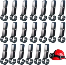20 PCS Hard Hat Accessories for Headlamp,Headlamp Hook,Hard Hat Light Clip,Helme