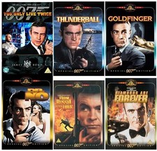 SEAN CONNERY - JAMES BOND 007 Complete 6 Movie Collection Sealed UK Region 2 DVD