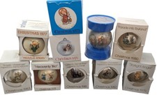 Lot of 10 Vintage Schmid Berta Hummel Christmas Ornaments 1975-1983