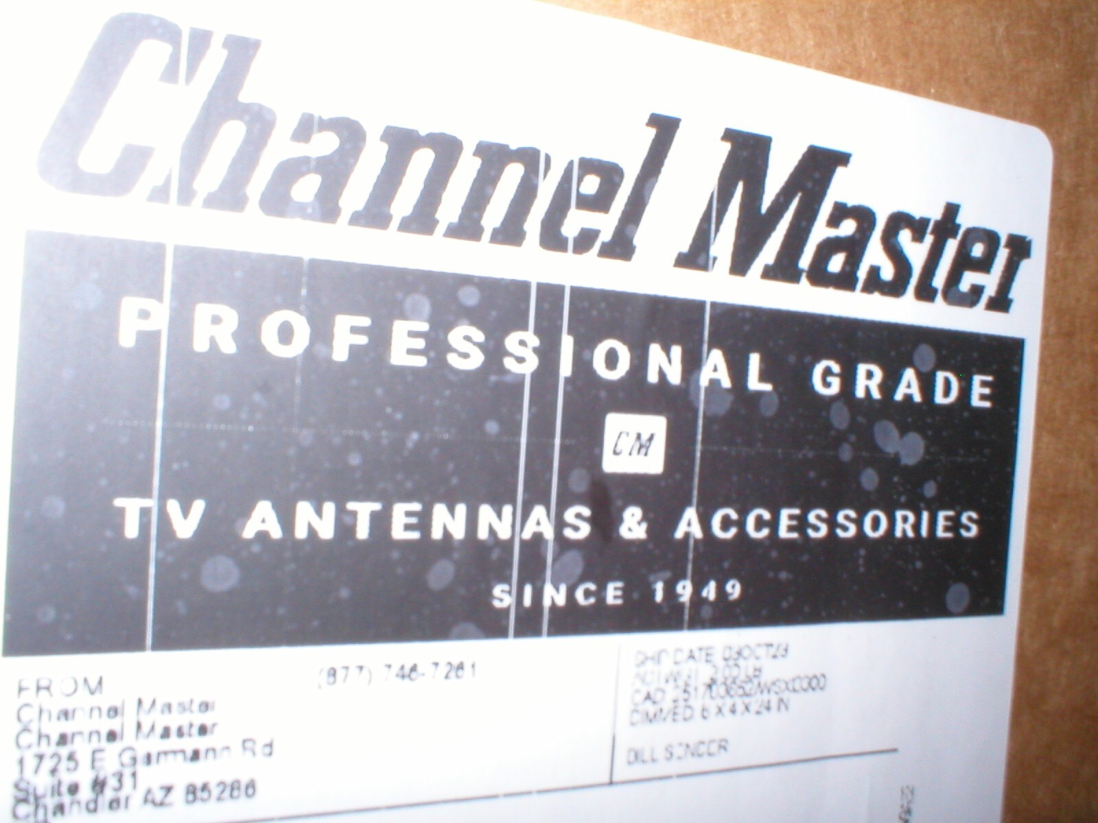 New Channel Master Stealthtenna 50 Digital HDTV Directional Outdoor TV