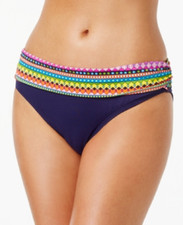 Anne Cole Women's XS Foldover-Waist Bikini Bottom Swimsuit, Retail 54.00