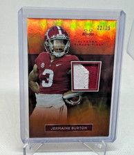 2023 Bowman University Alabama JERMAINE BURTON RC Jersey Patch Orange 22/25 SP