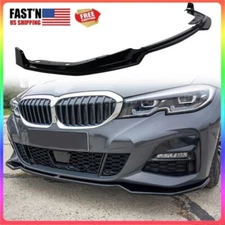 Car Front Bumper Splitter Lip For BMW 3 Series G20 G21 M Sport 2019-2021