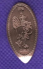 IT' A GIRL! Stork Baby Elongated Pressed Copper Penny