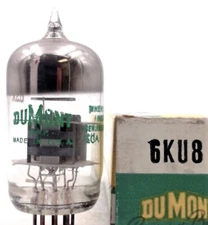 6KU8 TUBE DuMONT NIB TESTED & BOXED VINTAGE COMMERCIAL SURPLUS