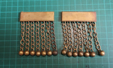 2 x Gold Coloured Metal Tassles for Provincial Officer's Apron (516)