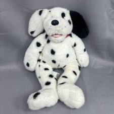 17" VTG Build-A-Bear Dalmatian Stuffed Plush 1997 Dog Puppy Red Collar BABW VGUC