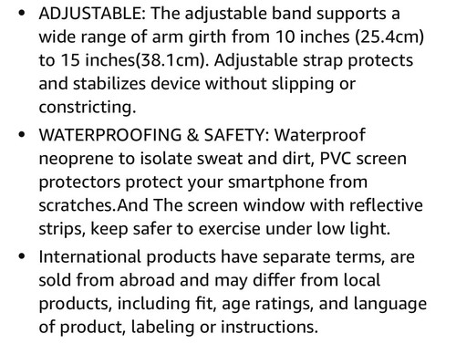 iPhone XR , XS Max, Armband Water Resistant Sport Running Mobile Phone Case - 第 7/7 張圖片