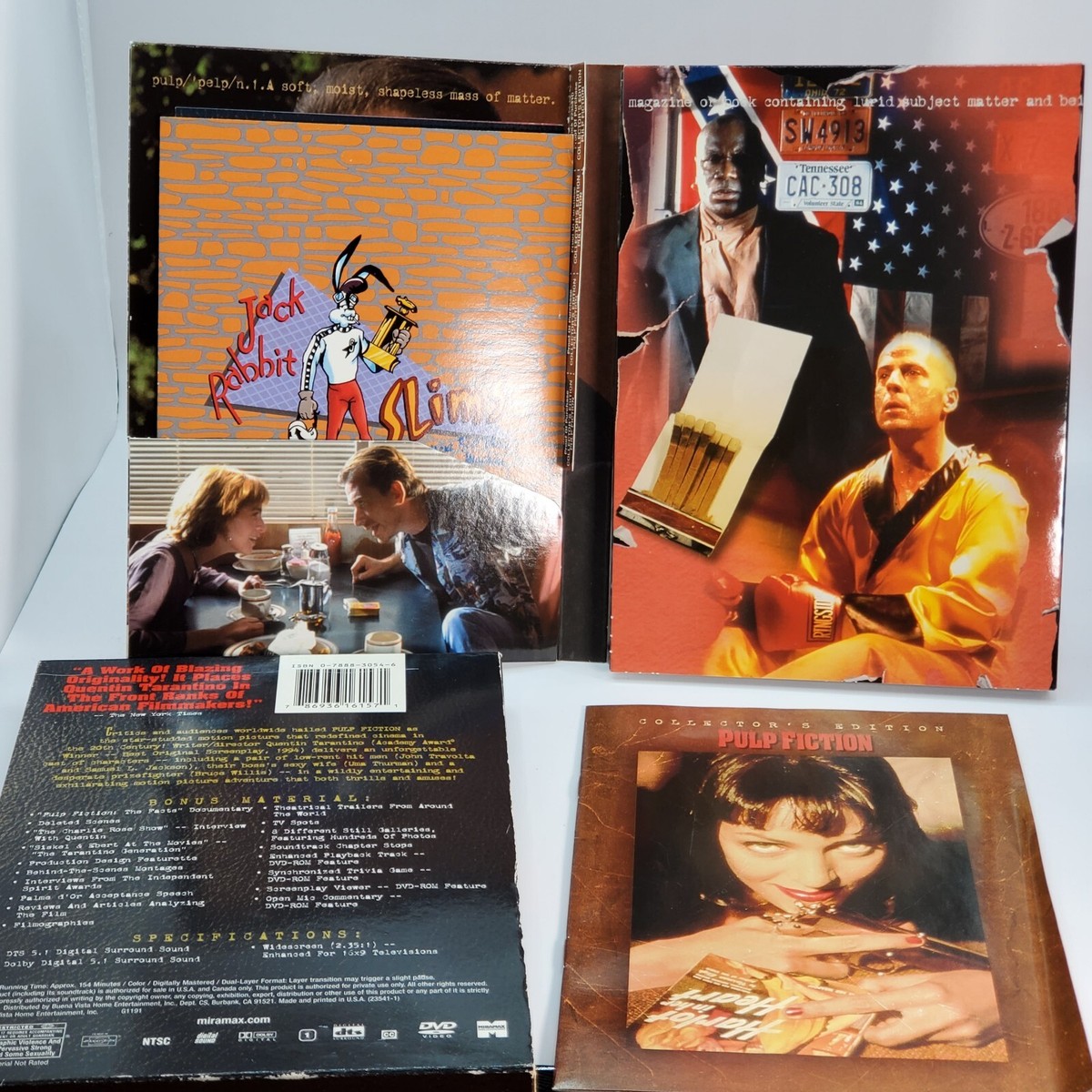 Pulp Fiction DVD 2002 2-Disc Set Collector's Edition John Travolta