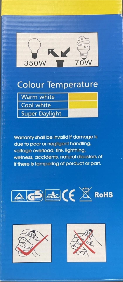 Photo Studio 70W 5400K CFL Light Bulb. Set of 2. (70W - 350W Equivalent) Softbox - Image 4 of 4