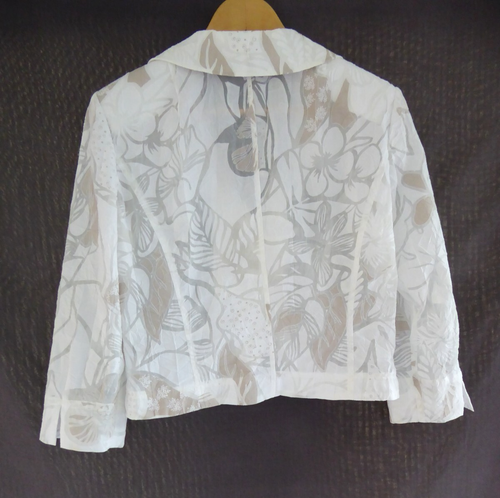 FSR Collection white/multi 2-piece Special Occasion Suit - Skirt / Jacket Size 8 - Picture 10 of 20