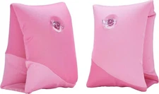 Soft Swimmies - Pink/Aqua Armbands Inflatable Arm Floats Floaties OPEN BOX NEW