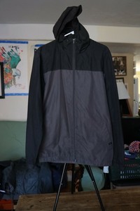 zine black windbreaker jacket