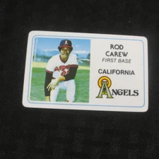1981 Permagraphics credit card Perma Graphics Rod Carew Angels