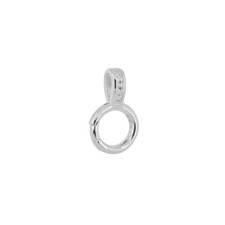 Sterling Silver CZ Self Closing Pendant Bail Enhancer Clasp 99982