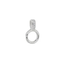 Sterling Silver CZ Self Closing Pendant Bail Enhancer Clasp #99982