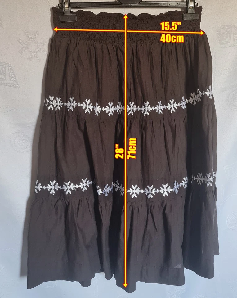 FALDA VINTAGE CHARTER CLUB TRACHTEN OKTOBERFEST DIRNDL TIROL MUJERES: EE. UU. 12/UE 40 Foto 2 de 4