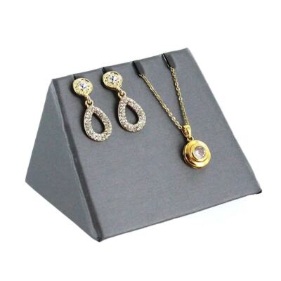 12pc Earring Display Stands Pendant Grey Display Holders Gray