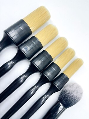 #ad Car Detailing Brush Set 6 Pack Natural Boars Hair Detailing Brushes 31733 $21.68