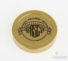 ORIGINAL GOLDEN LEICA ANODIZED " ASC " LENS CAP FOR LEICA SUMMICRON-M 1:2.0/35mm