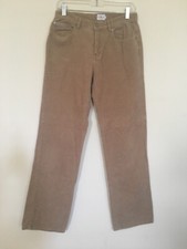 Calvin Klein Women's Corduroy Tan Pants Boot Cut Size 4 Cotton
